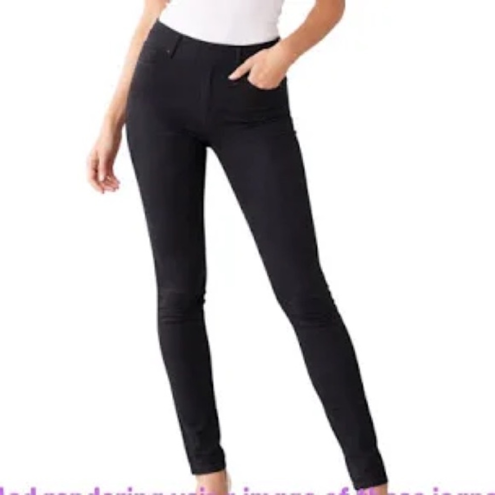 Judy Blue 11/31 Black Skinny Fit Jeggings Pull On‎ Elastic Waist Jeans Stretch